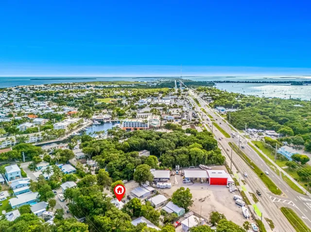 a view of city and mountain