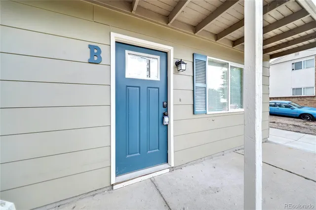 a view of front door