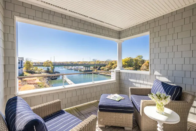 a outdoor living room with furniture