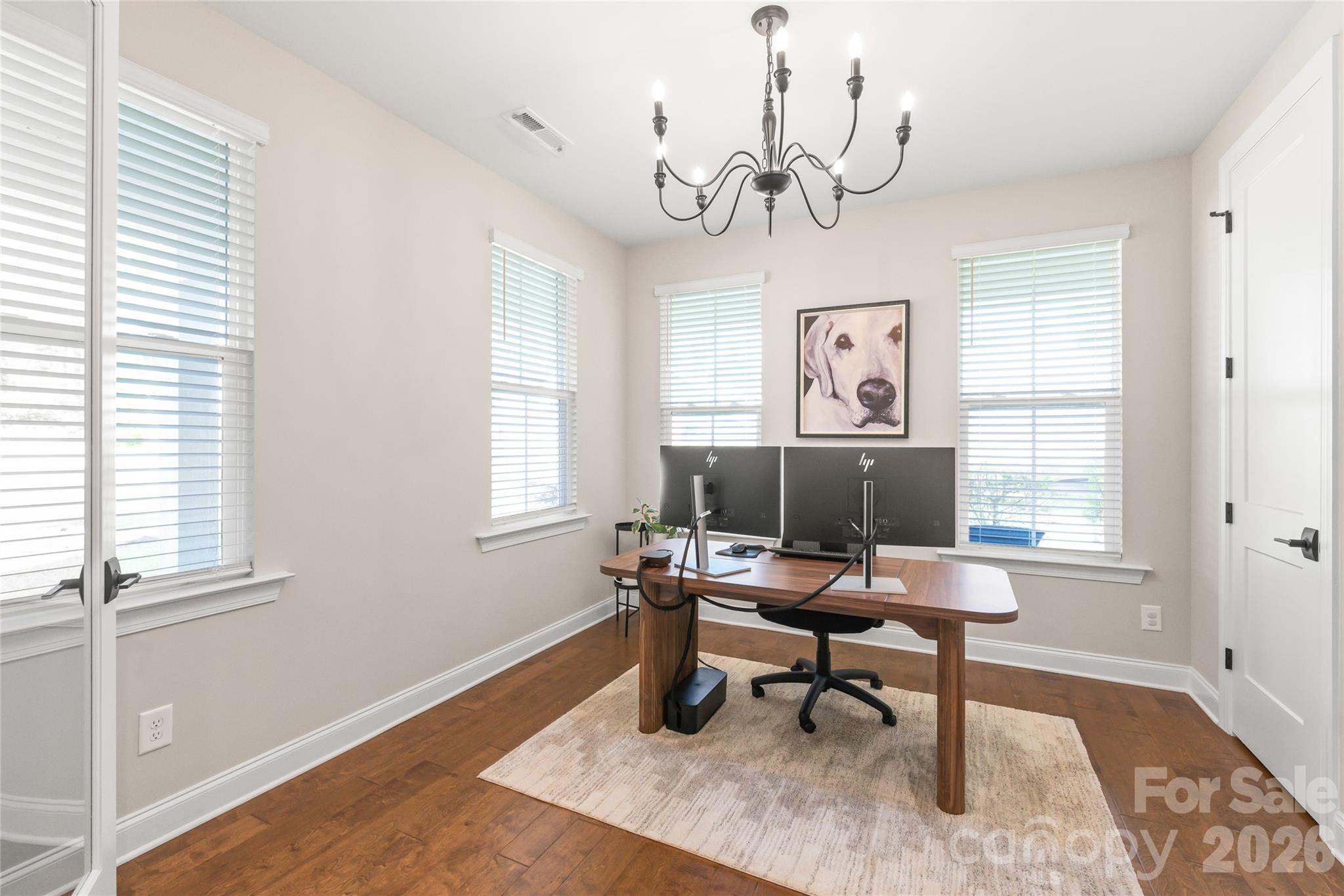 3213 Timber Run Lane Maiden, NC 28650 - Photo 9 of 47 a workspace with wooden floor and a window