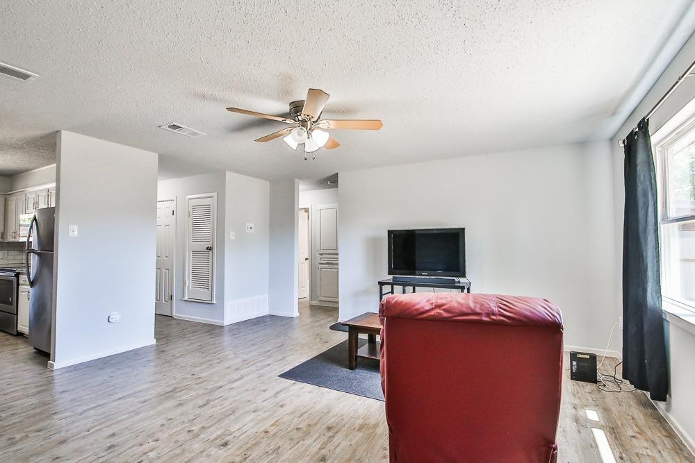 5503 1st Place Lubbock, TX 79416 - Photo 6 of 27 a view of a livingroom with furniture and a flat screen tv