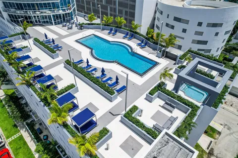 aerial view of a house with balcony