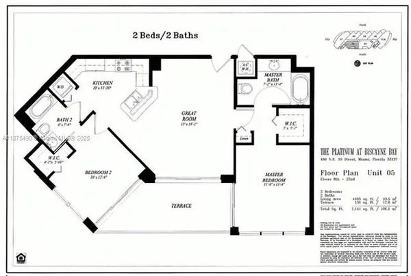 $600,000 | 480 Northeast 30th Street, Unit PH2205, Miami, FL 33137
