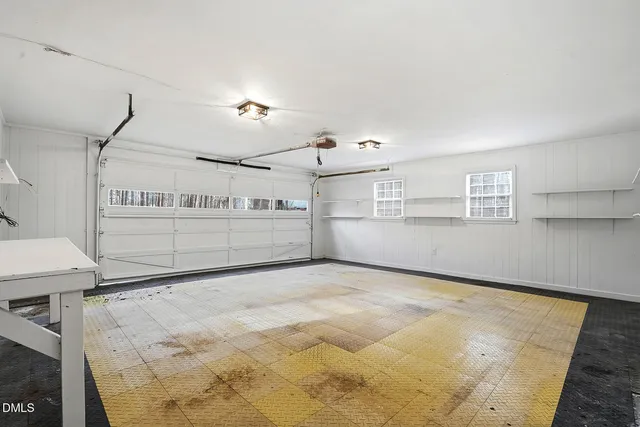 a view of a hallway with closet