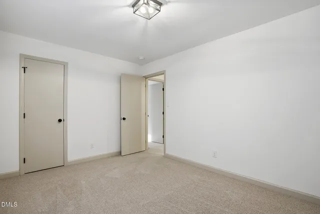 a view of an empty room