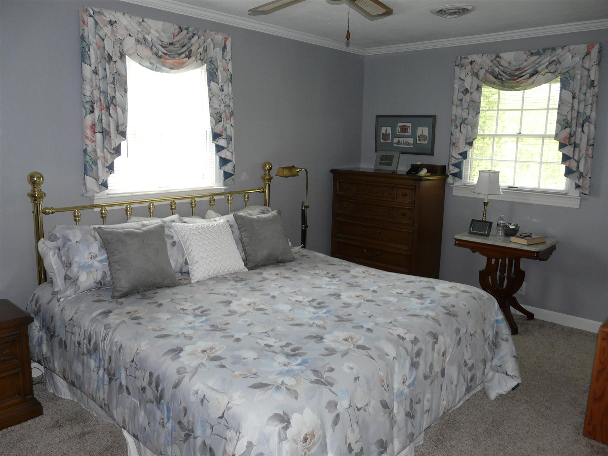 5333 Overton Road Nashville, TN 37220 - Photo 11 of 18 Master bedroom upstairs with ceiling fan.