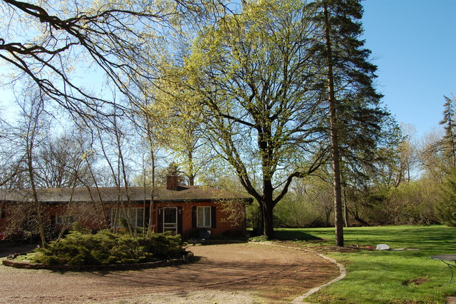 a view of house with a yard