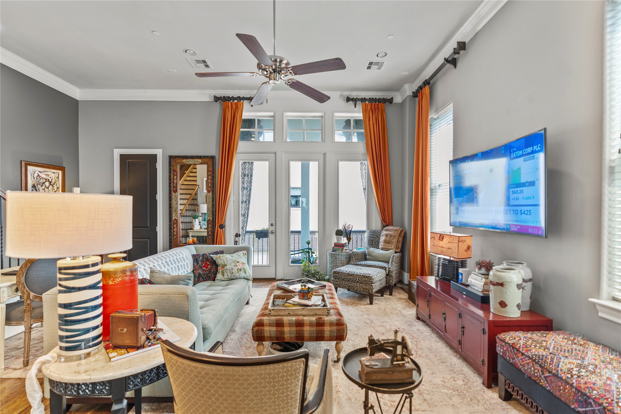 1102 Thompson Street Houston, TX 77007 - Photo 16 of 35 a living room with furniture and wooden floor