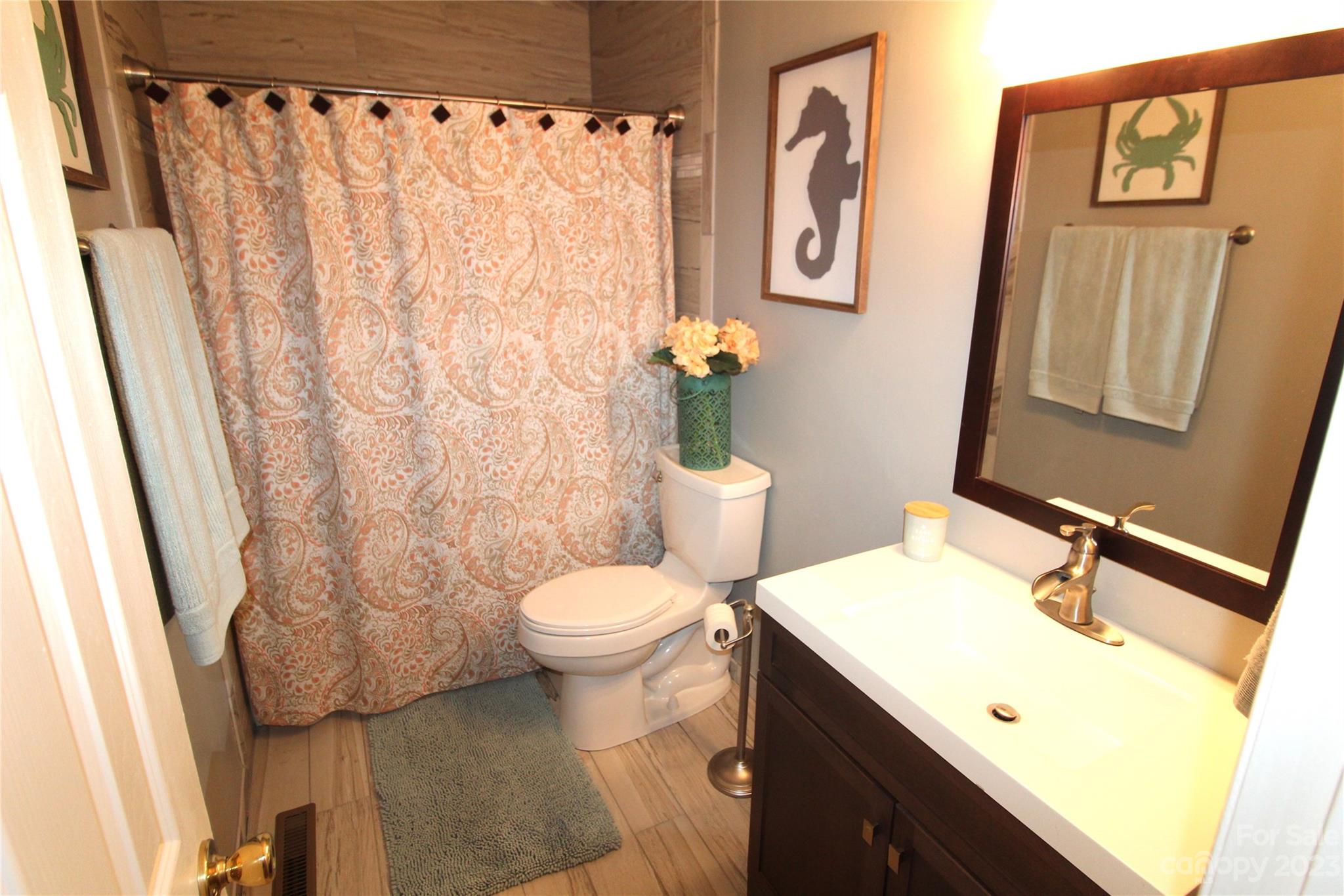 104 McCall Street Clover, SC 29710 - Photo 14 of 22 a bathroom with a sink and a mirror