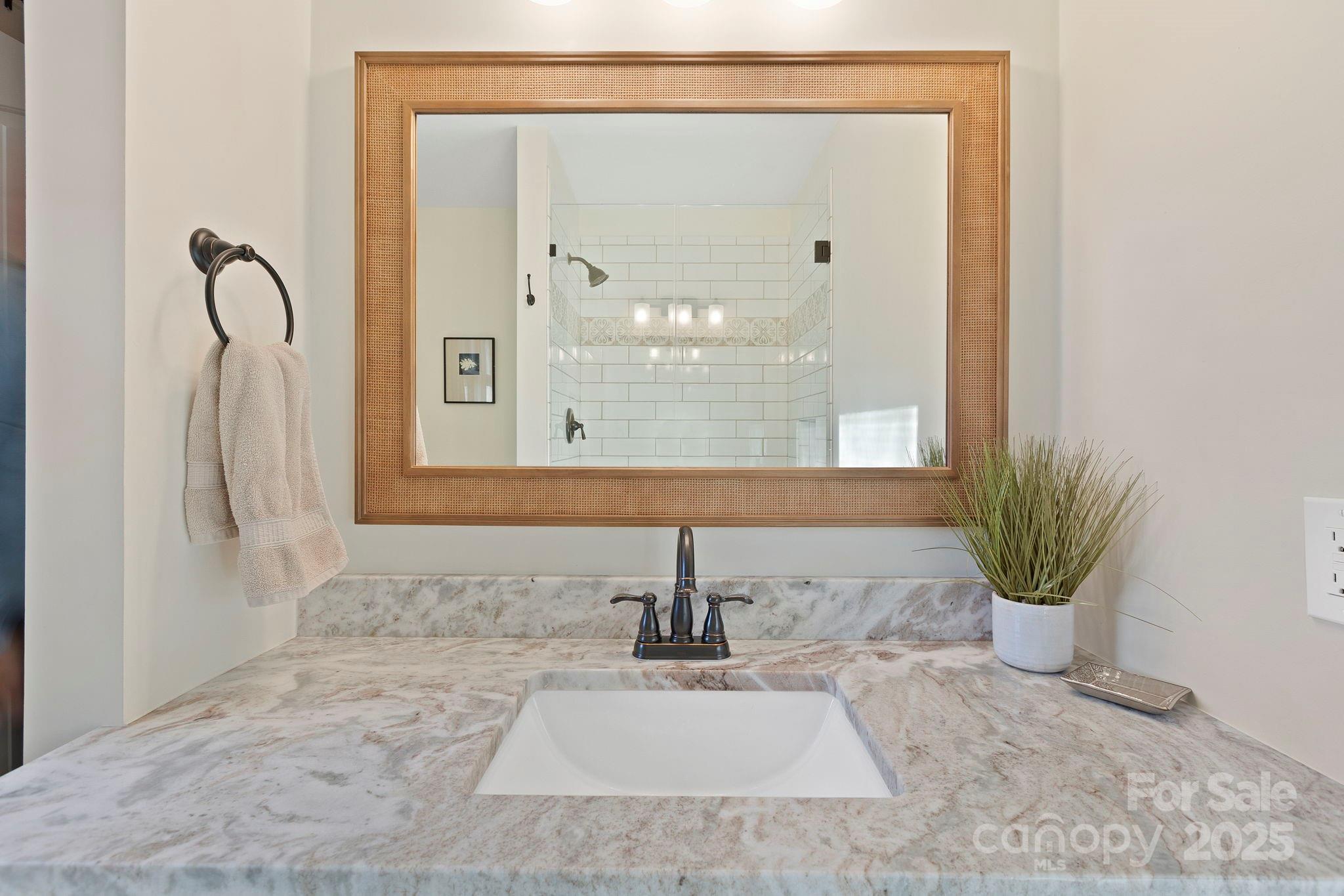 228 Raintree Drive Hendersonville, NC 28791 - Photo 23 of 37 a bathroom with a sink a mirror and a window