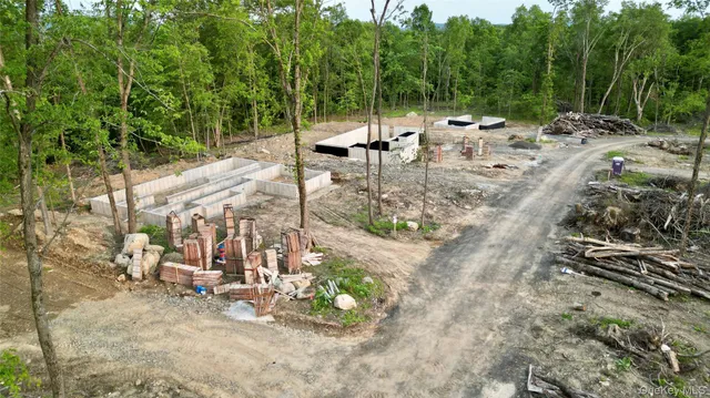 an aerial view of a golf course