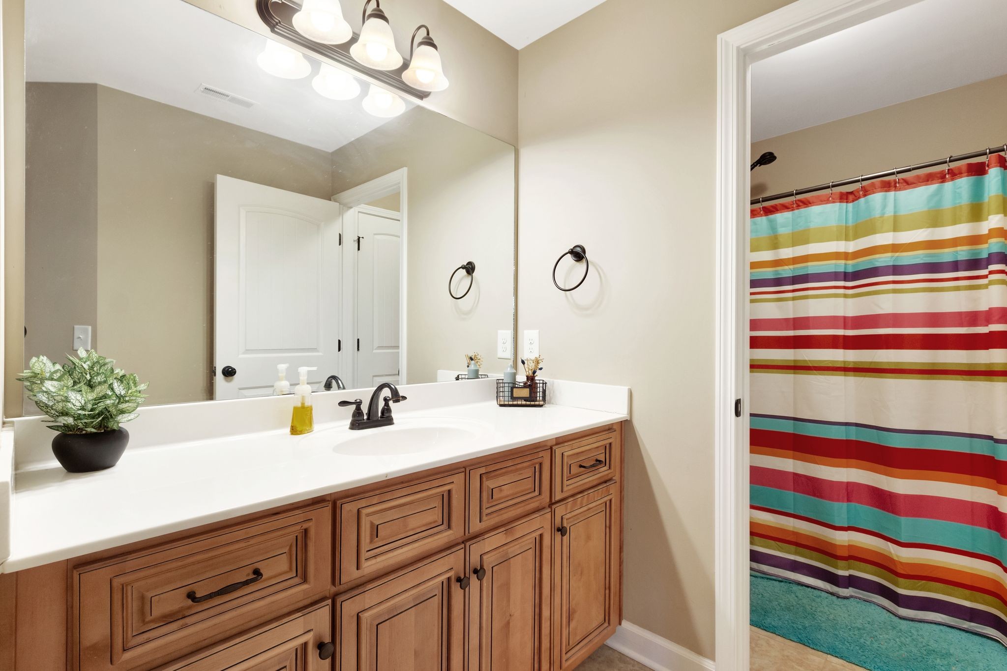 1004 Rudder Drive Spring Hill, TN 37174 - Photo 35 of 50 a bathroom with a sink and a mirror