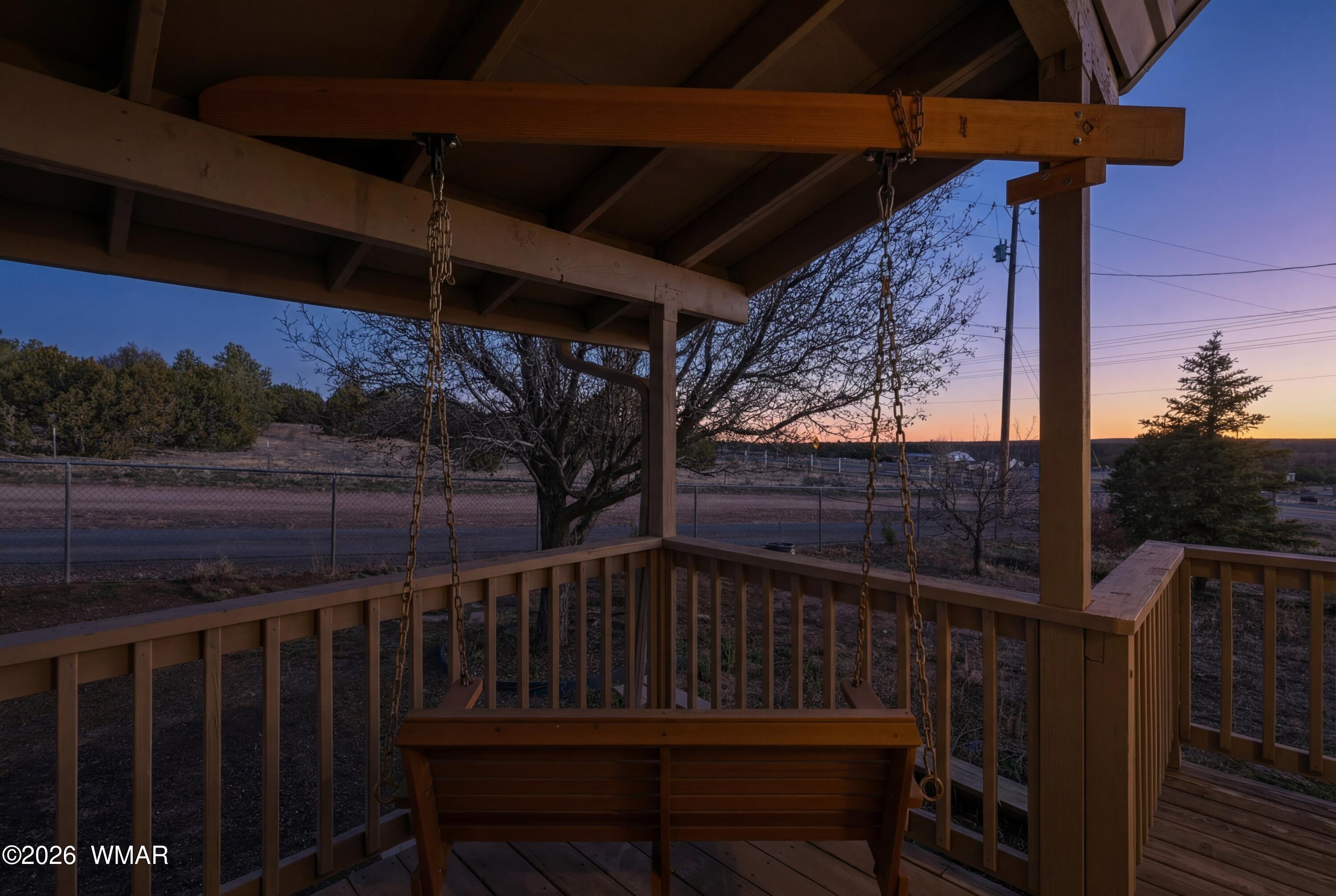 1276 Lone Pine Dam Road Show Low, AZ 85901 - Photo 2 of 50 Balcony Evening