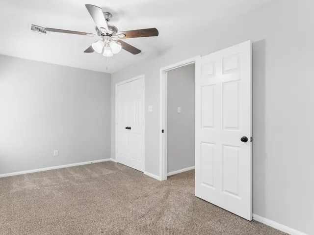 a view of an empty room