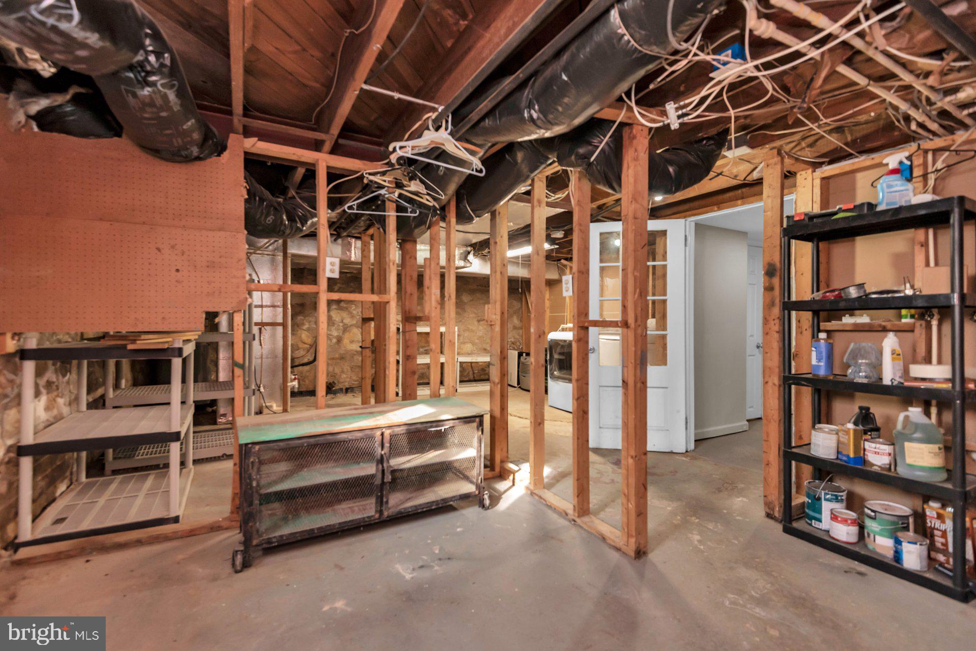 5701 Old Court Road Baltimore, MD 21244 - Photo 42 of 52 Basement Framing and Storage Area