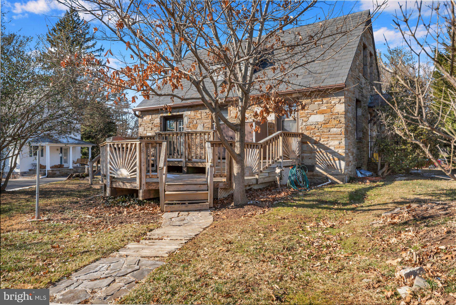 5701 Old Court Road Baltimore, MD 21244 - Photo 43 of 52 Rear Exterior with Deck and Yard