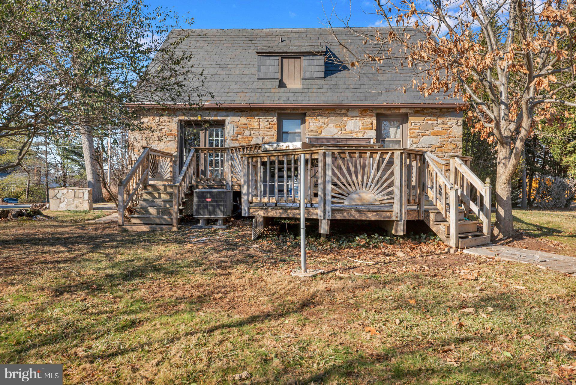 5701 Old Court Road Baltimore, MD 21244 - Photo 44 of 52 Rear View Showing Deck and Stone Exterior