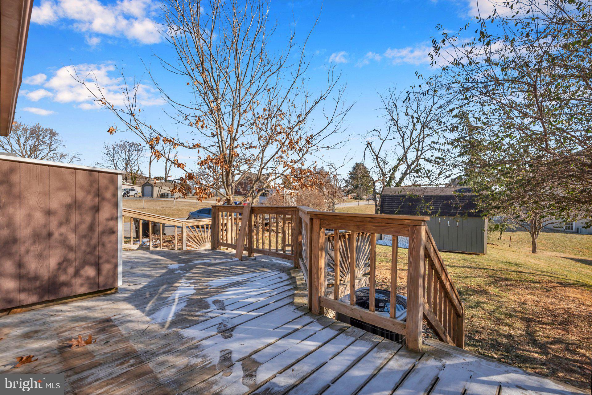 5701 Old Court Road Baltimore, MD 21244 - Photo 46 of 52 Wood Deck Overlooking Rear Yard