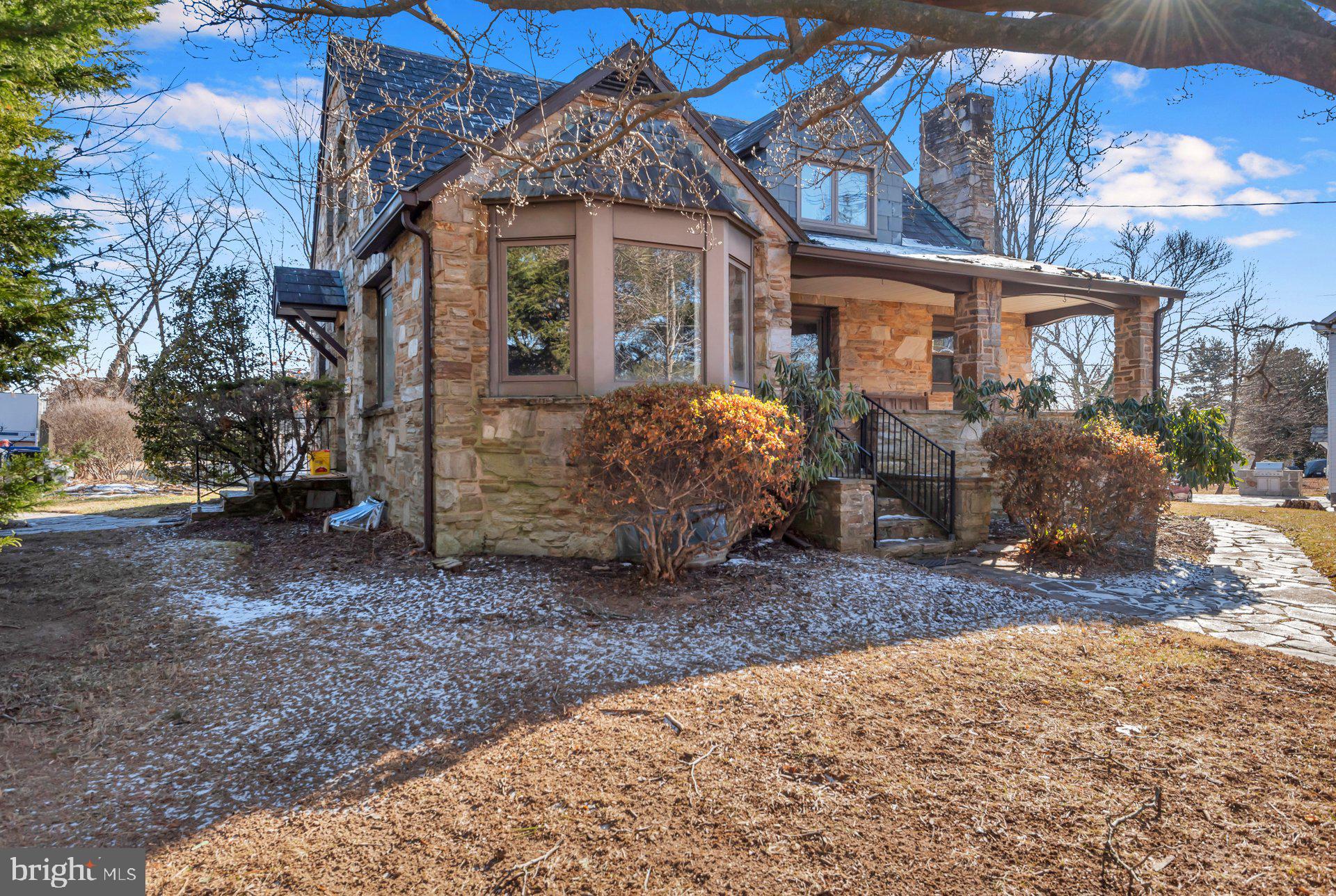 5701 Old Court Road Baltimore, MD 21244 - Photo 50 of 52 Angled Front View of Stone Home