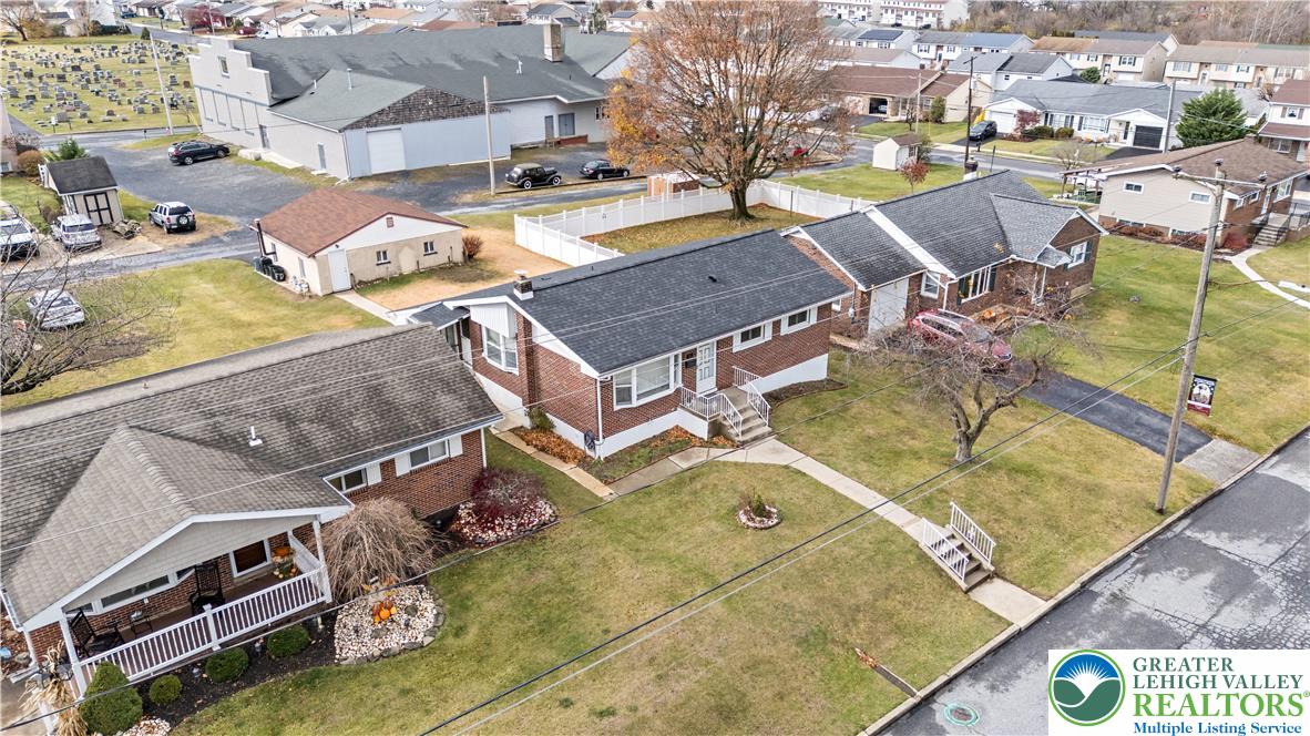 148 North 8th Street Coplay, PA 18037 - Photo 5 of 45 an aerial view of a house with a swimming pool