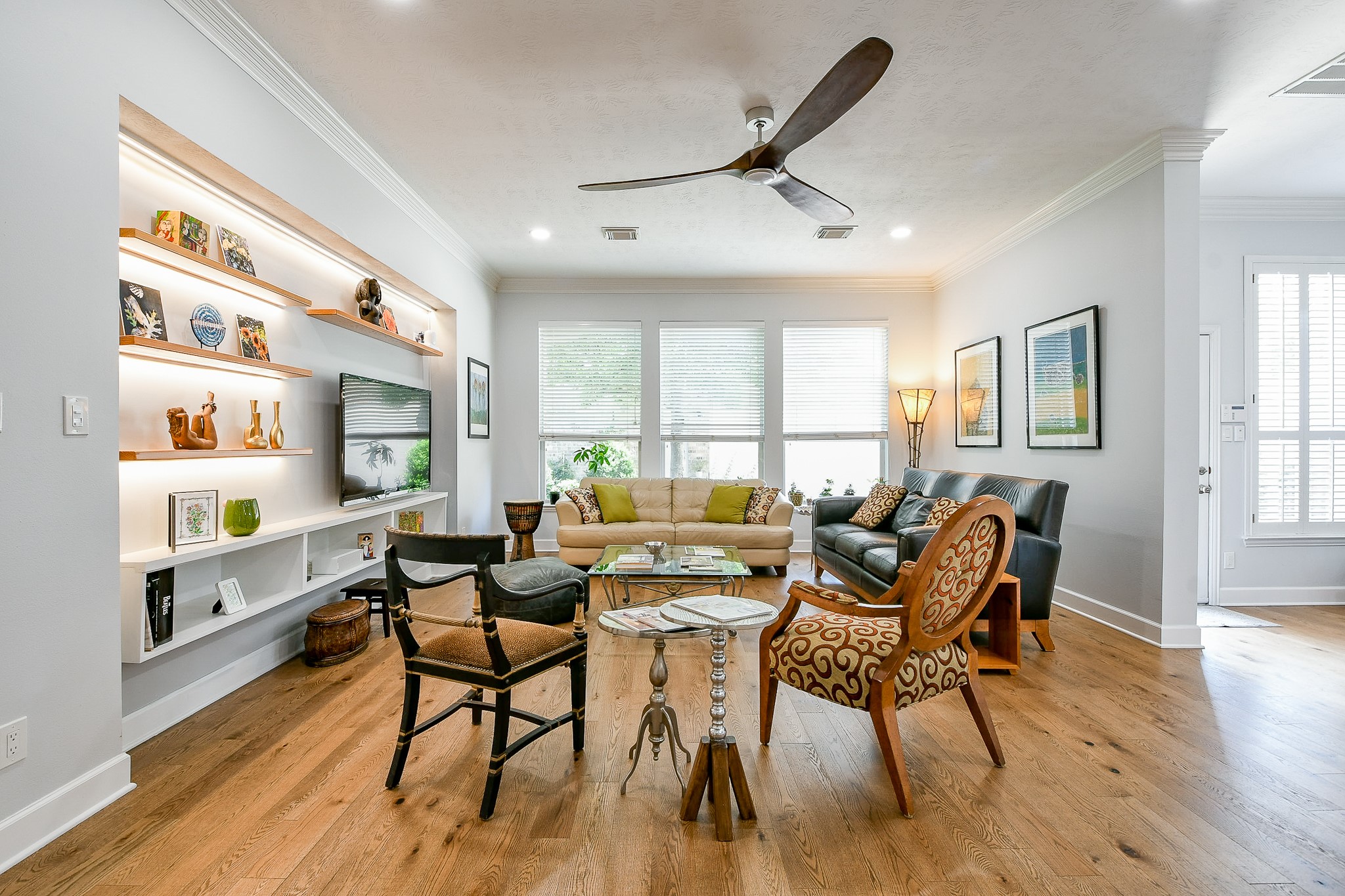 2442 Chimney Rock Road Houston, TX 77057 - Photo 21 of 50 a view of a dining room with furniture window and wooden floor