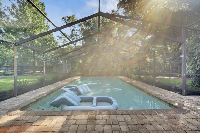 a view of a swimming pool