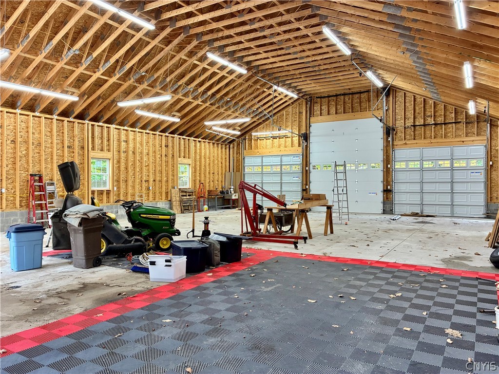 2676 County Rte 22 Orwell, NY 13144 - Photo 11 of 32 Exposed wood framing and multiple bay doors define