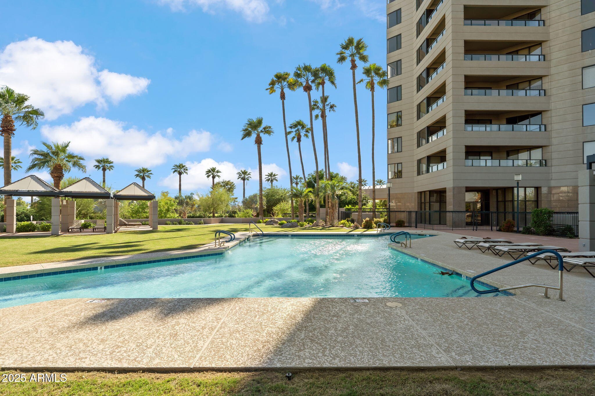 1040 East Osborn Road, Unit 1602 Phoenix, AZ 85014 - Photo 66 of 66 a view of swimming pool with outdoor seating and a potted plant