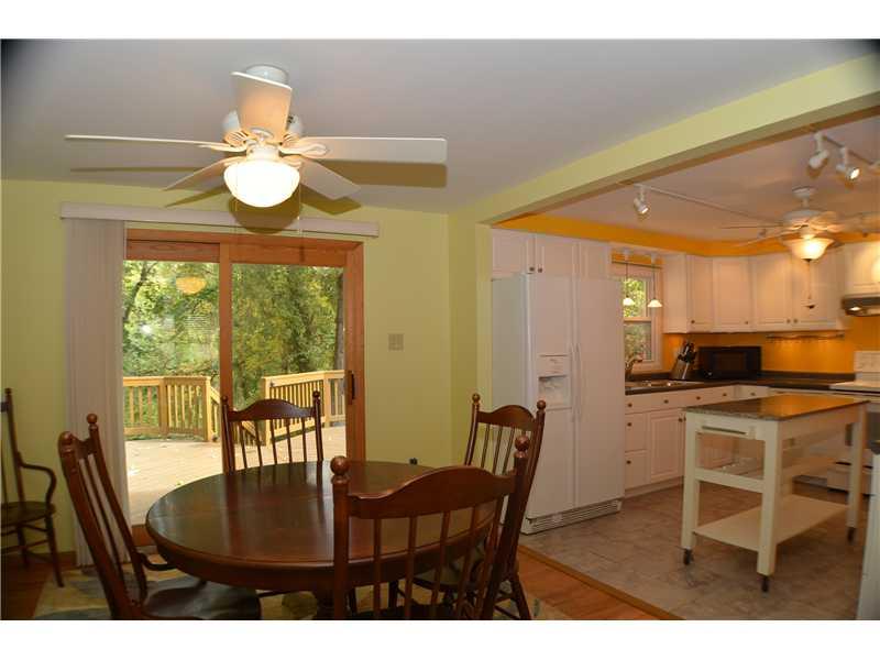 307 Foxcroft Road Pittsburgh, PA 15220 - Photo 3 of 23 Dining Room. OPEN TO THE LIVING ROOM AND UPDATED WHITE KITCEHN WITH SLIDING GLASS DOOR TO OVERSIZED DECMASTER DECK.