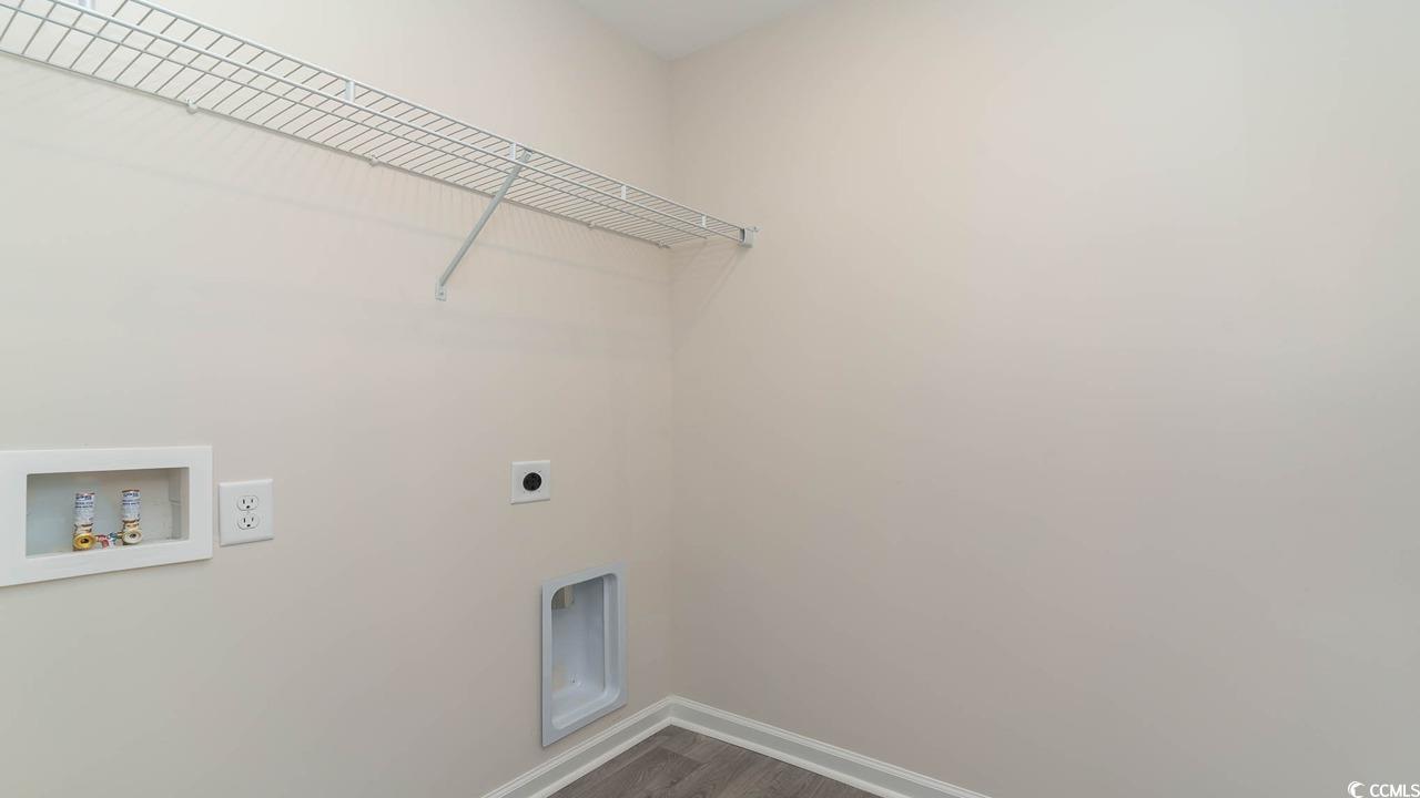 322 Acosta Circle Conway, SC 29527 - Photo 20 of 27 Washroom featuring wood-type flooring, hookup for
