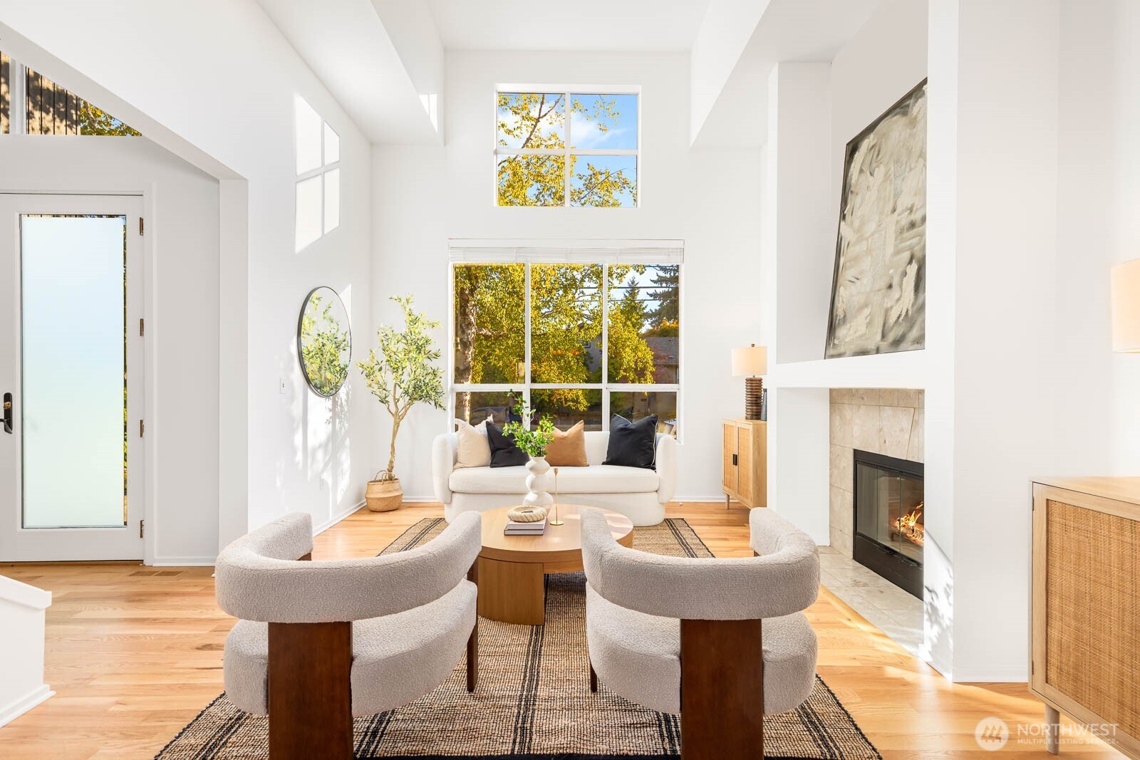 4922 Southwest Hudson Street Seattle, WA 98116 - Photo 5 of 37 a view of a dining room with furniture window and outside view