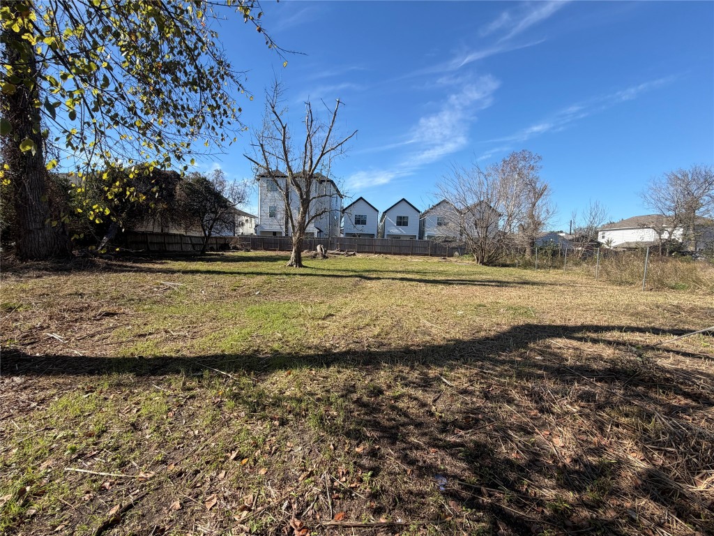 0 Yale Houston, TX 77018 - Photo 2 of 5 a view of a yard with wooden fence