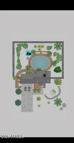 a bathroom with a sink mirror and vanity