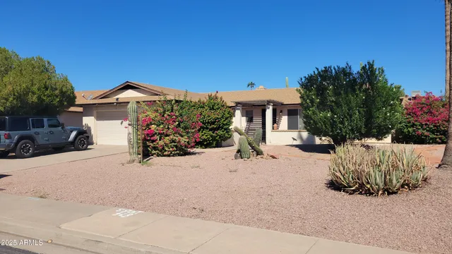 a view of a house with a patio