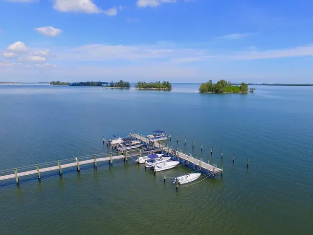 a view of a lake with outdoor space