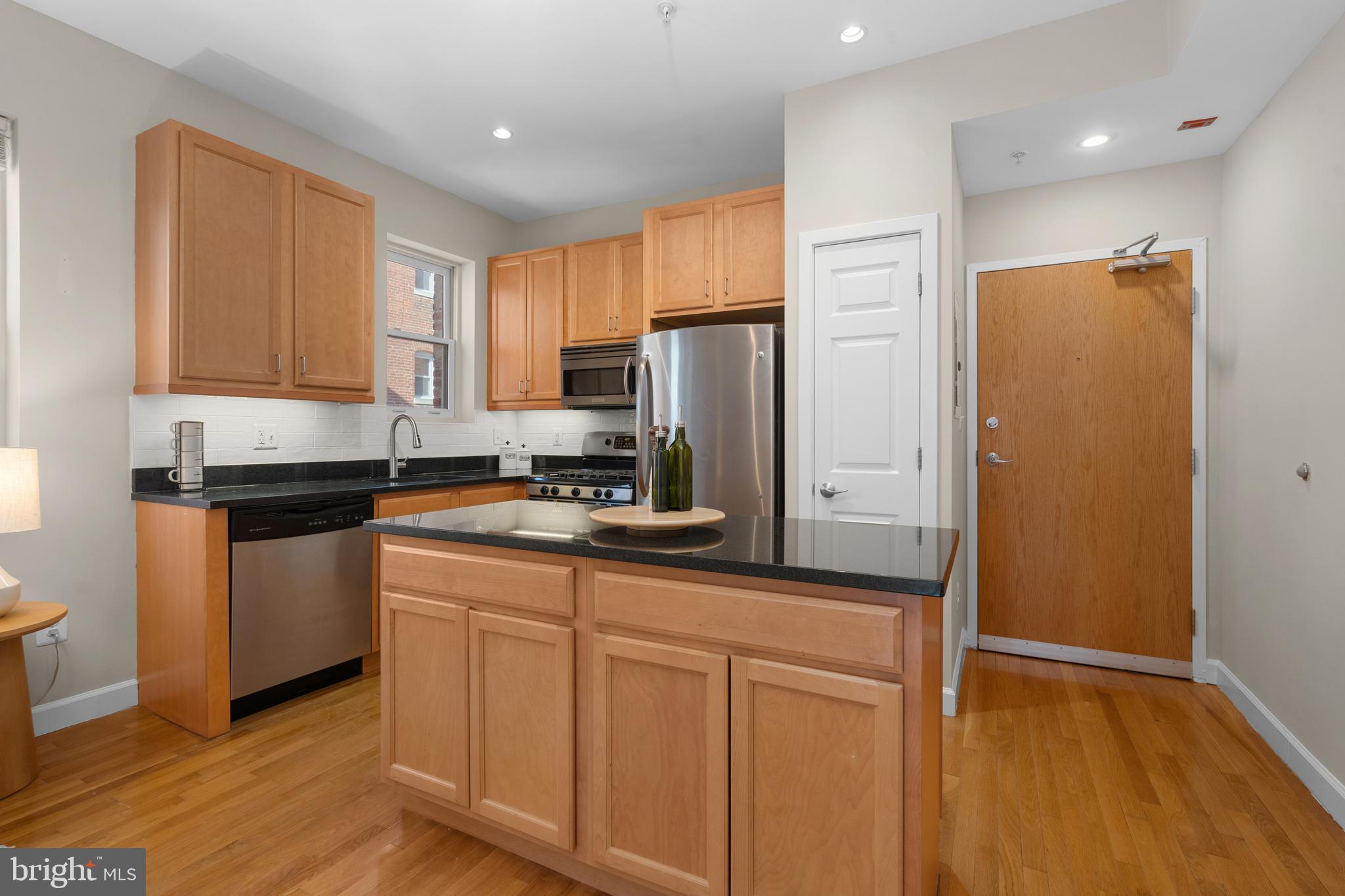 large kitchen island w/tons of storage
