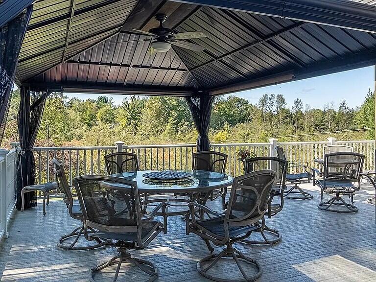 3518 East Long Lake Road Harrison, MI 48625 - Photo 75 of 97 Back Deck with Gazebo