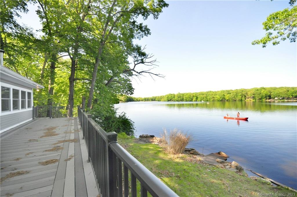 79 Lakeside Drive Andover, CT 06232 - Photo 1 of 1 a view of a lake from a balcony