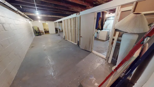 a view of under construction room and staircase