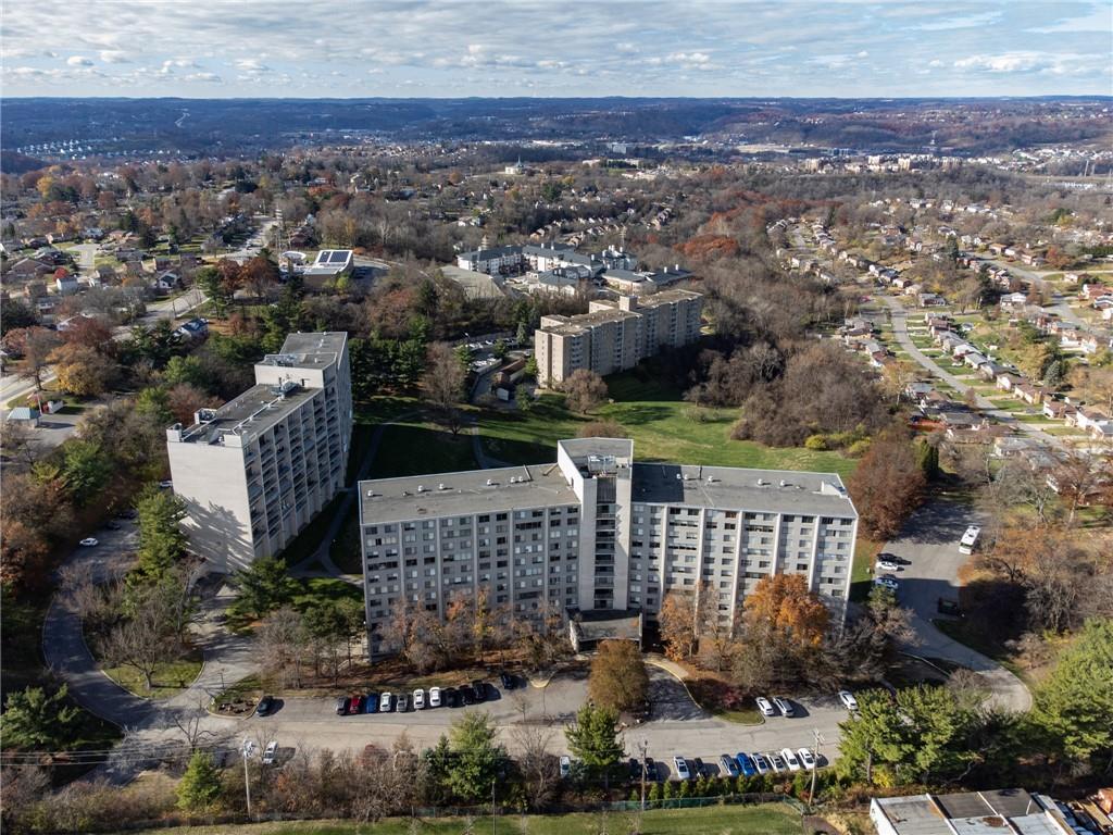 1160 Bower Hill Road, Unit 700C Pittsburgh, PA 15243 - Photo 34 of 35 an aerial view of residential houses with outdoor space and street view