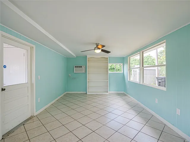 a view of an ocean and a mountain