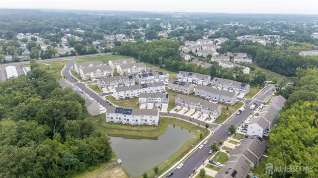an aerial view of a city