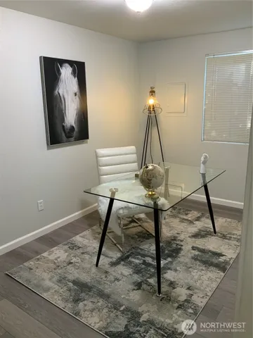 a view of a closet area