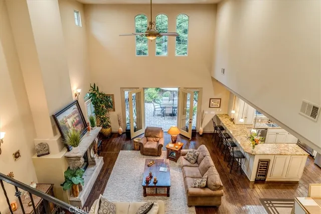 a kitchen with stainless steel appliances a sink stove and cabinets