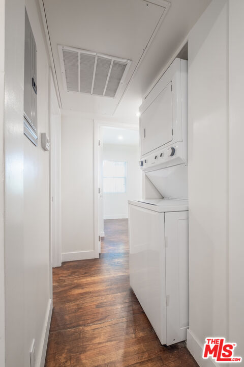 1024 Maple Street, Unit 1 Santa Monica, CA 90405 - Photo 10 of 16 a view of hallway with stairs and wooden floor