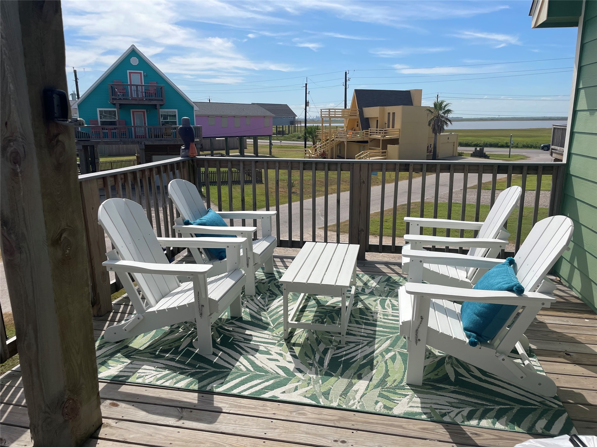 118 Point Lafitte Court Surfside Beach, TX 77541 - Photo 3 of 19 Views off the deck are of the bay and beach