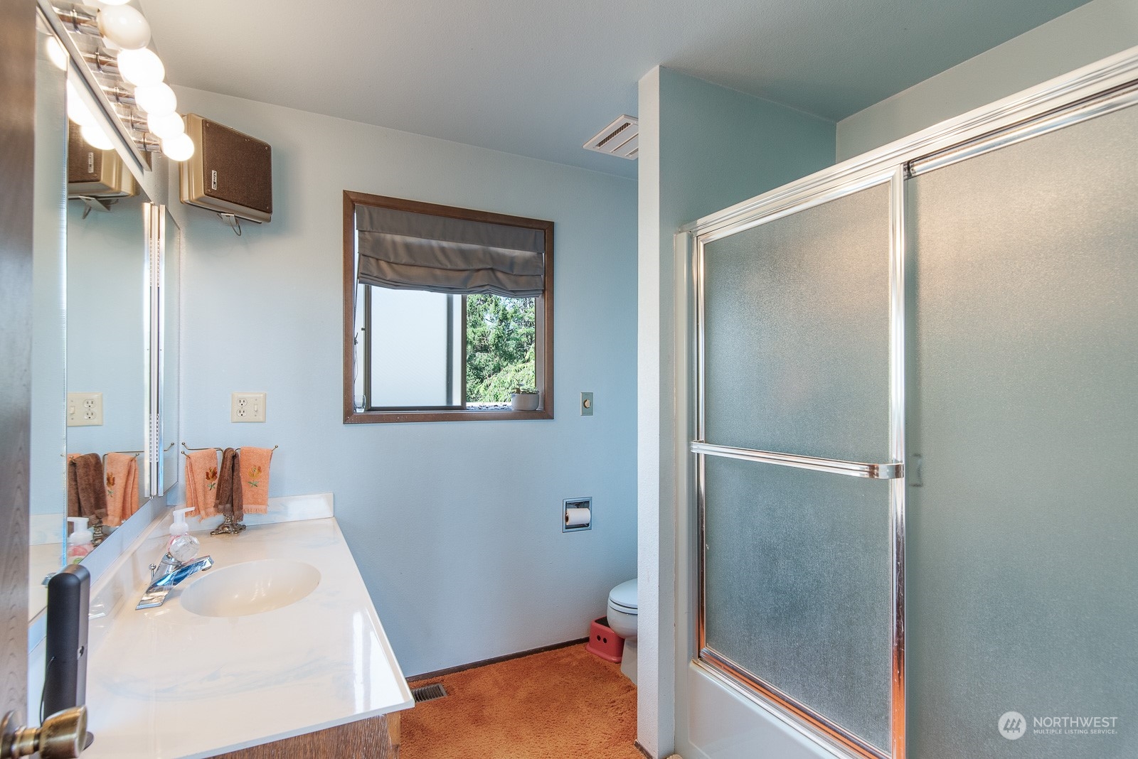 230 East Smith Road Bellingham, WA 98226 - Photo 20 of 40 a bathroom with a sink and a mirror
