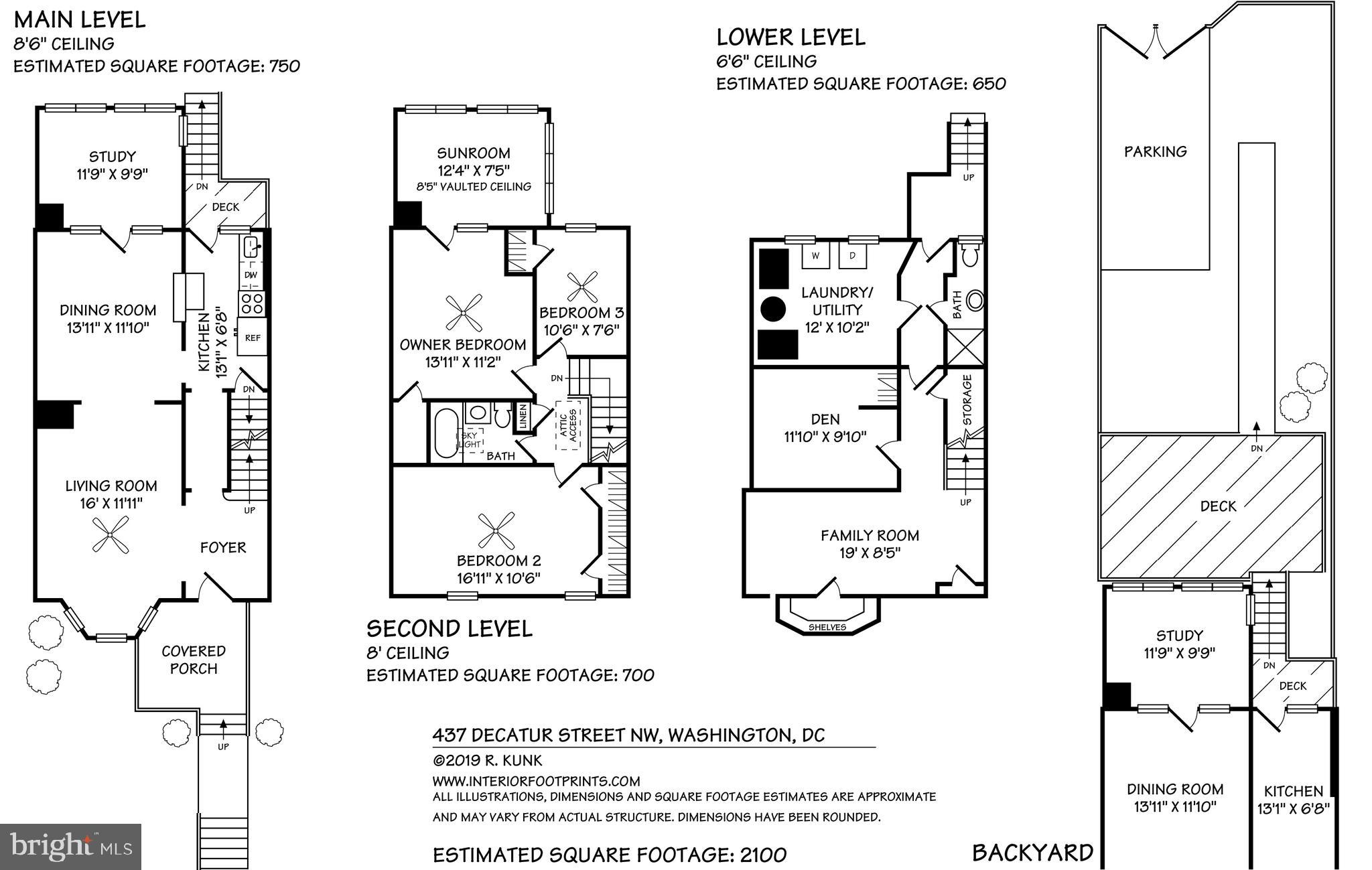 437 Decatur Street Northwest Washington, DC 20011 - Photo 42 of 42 Floor Plan