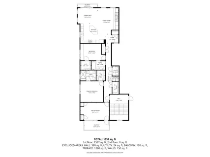 a picture of a bench in front of a building