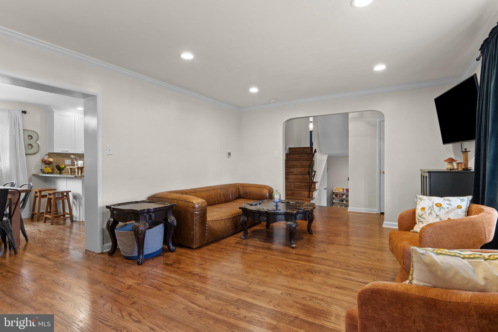 502 Ridge Avenue Kennett Square, PA 19348 - Photo 10 of 60 a living room with furniture and a flat screen tv